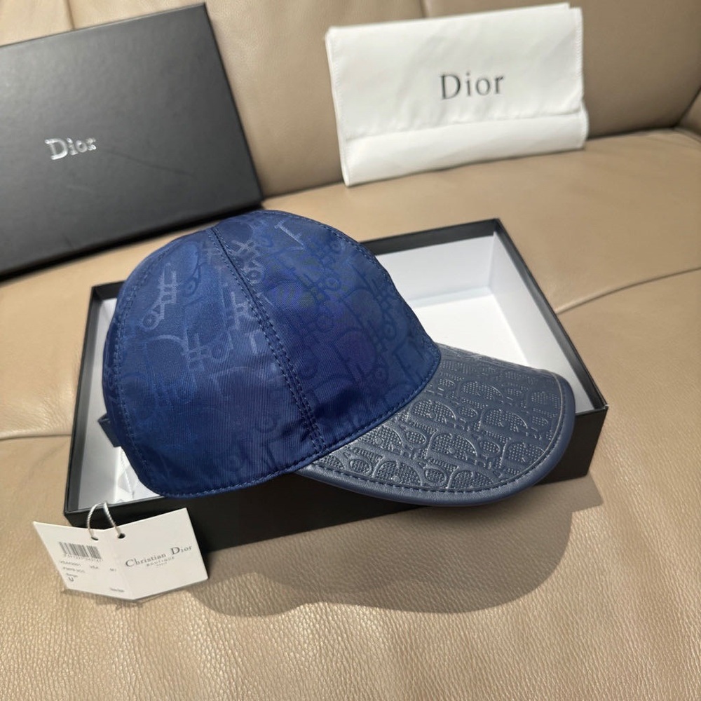 Dior Navy Monogram Baseball Cap - image 4